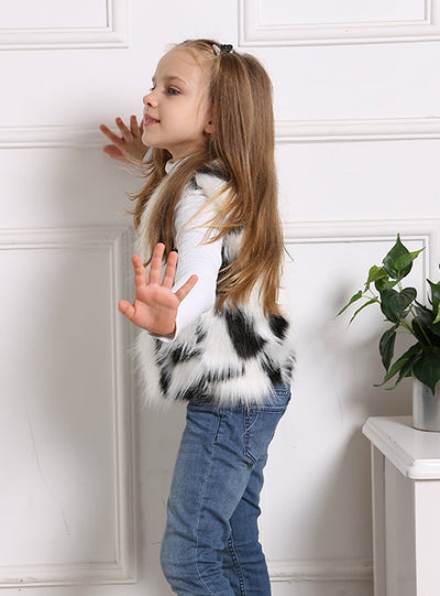 Girl's Thin Waistcoat Winter Short Jacket