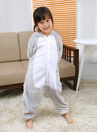 Flannel Children's Conjoined Koala Pajamas