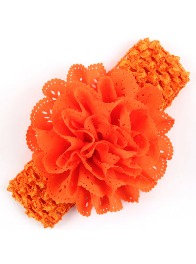 Flower Elasticity Width Elastic Hair Band Kids Flower