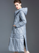 Loose Long Warm Down Coat Hooded