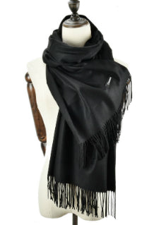 Scarves Cashmere Solid Tassel Comfortable 