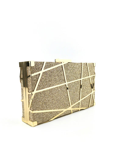 Gold Evening Bag Women Party Banquet Glitter Bag 