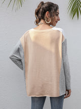 V-Neck Long Sleeve T-Shirt
