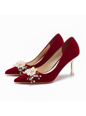Red Wedding Shoes Bride Shoes
