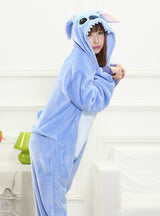 Blue Stitch Costume Pajamas Sleepwear Onesie
