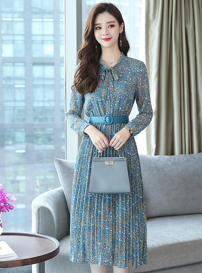 Maxi Boho Dresses Elegant Women Party Long Sleeve Dress