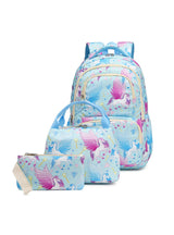 Unicorn Printed Three-piece Schoolbag