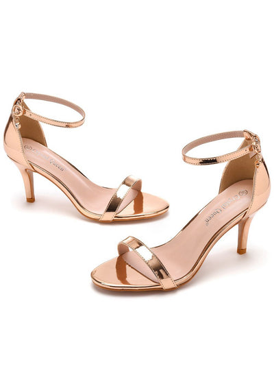 Shallow-mouthed High-heeled Sandals