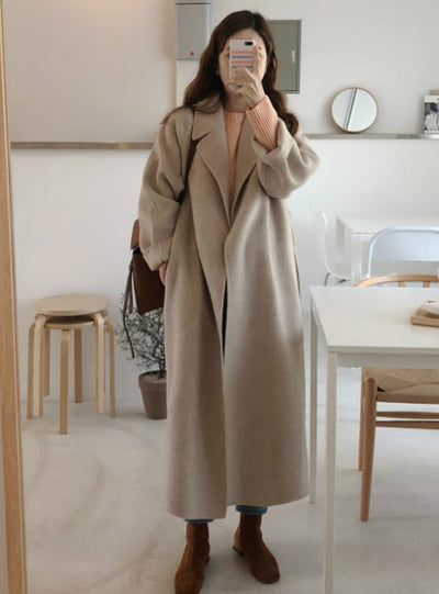 Winter Long Overcoat Outwear Coat Loose