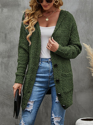 Women Button Cardigan Sweater Soat