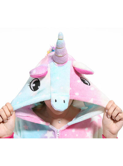 Women Pajama Rainbow Stars Fish Unicorn Suit