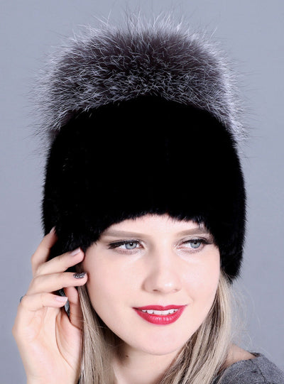 Mink Fur Ladies Hat Hand Sewing