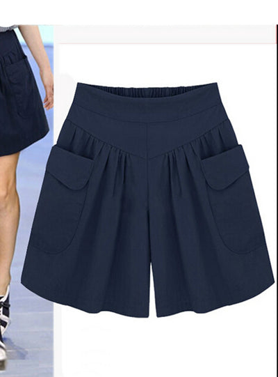 Wide Leg Female Shorts Casual Loose Ladies