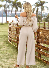 Tube Top Wide Leg Trousers Suit