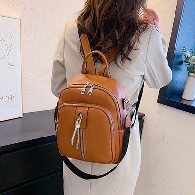 PU Outdoor Retro Leisure Backpack