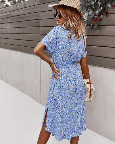 Spring Sexy Big Skirt Printed Dress