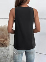 Sexy Hollow V-neck Sleeveless Casual Vest