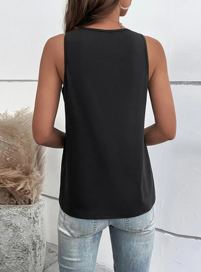 Sexy Hollow V-neck Sleeveless Casual Vest