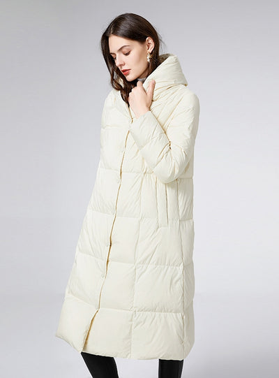 Winter Loose White Duck Down Coat