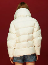 Down Jacket Asymmetrical Short Warm Coats Outwear