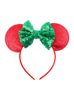Cute mouse Ears Hair Bands Hoop rose flower Hairband 
