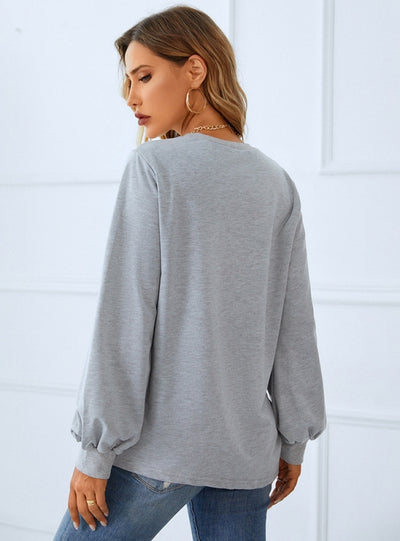Round Neck Tight Long Sleeve T-shirt