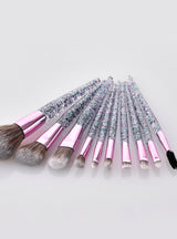 10Pcs Synthetic Blending Concealers Makeup Brushes Set