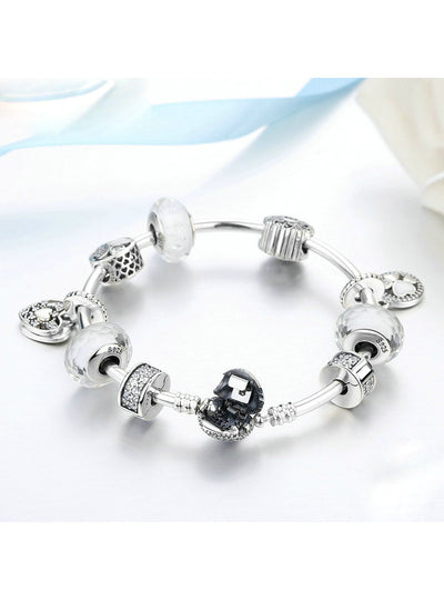 925 Sterling Silver Hope Petals Clover Heart White