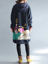 Winter Coats Korean Fashion Character Printing