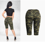 Stretch Camouflage Ripped Jeans