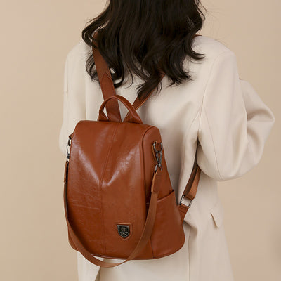 PU Retro Outdoor Travel Backpack