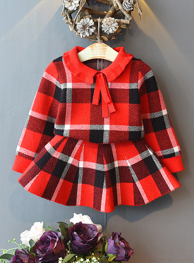 Children's Sweater Skirt Ollege Style