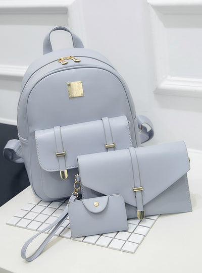 PU Leather Women Backpack Shoulder Bag Purse