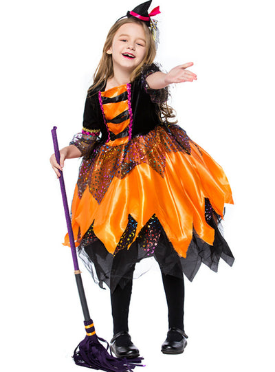 Orange Little Witch Stage Performance Cosplay