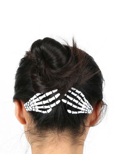 1 pair Fashion Hair Accessories Skeleton Claws Skull 