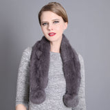 Women's Rabbit Fur Warm Scarf