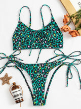 Sexy Leopard Print Swimsuit Beach Bikini