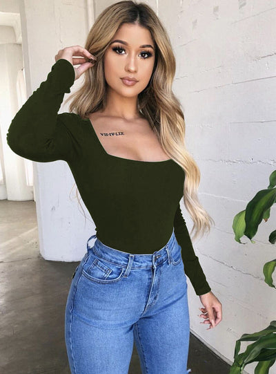 Sexy Long-sleeved T-shirt Top
