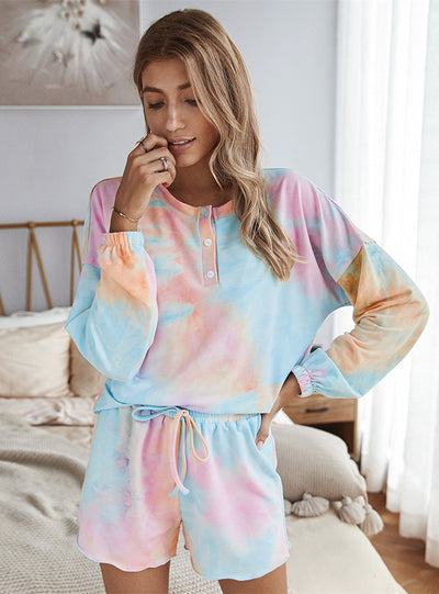 Women Tie-dyed Home Suit