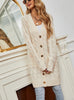 Long Sleeve Button Twist Cardigan Sweater