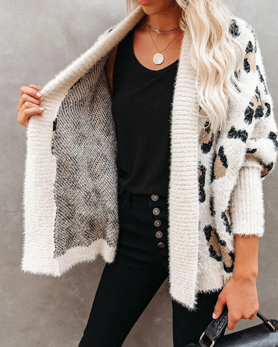 Leopard Long Cardigan Female Bohemian