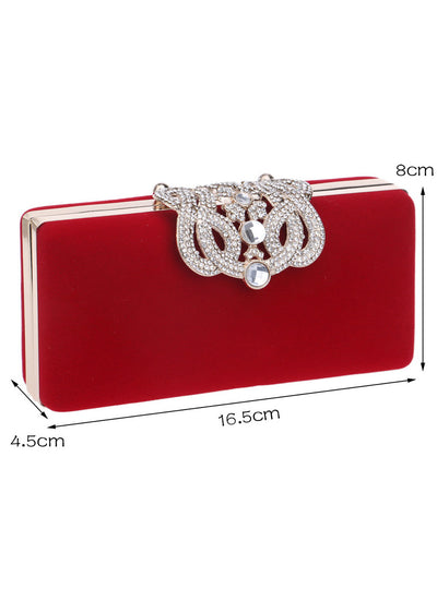 Clutch Crown Rhinestones Evening Bags