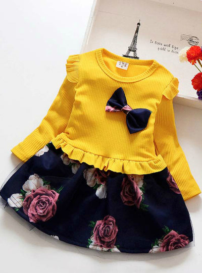 Girls Floral Clothes Children Girl Dress
