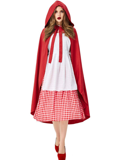 Red Plaid cosplay Little Red Riding Hood Grandma Wolf