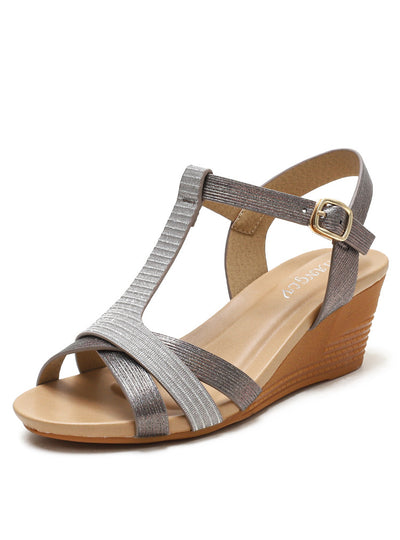 Bohemian Retro Slope Gladiator Sandals