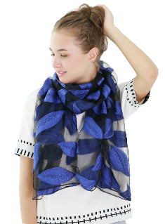 Women's Long Shawl Echarpe Organza Lady