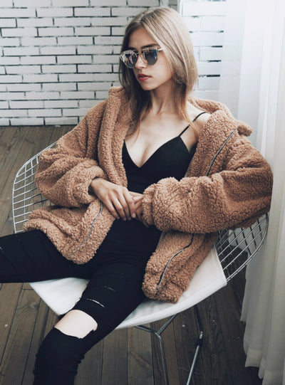 Fur Coat Women's Long Sleeve Plush Loose Coat