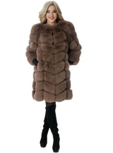 Ladies Imitation Fox Fur Medium And Long Coat