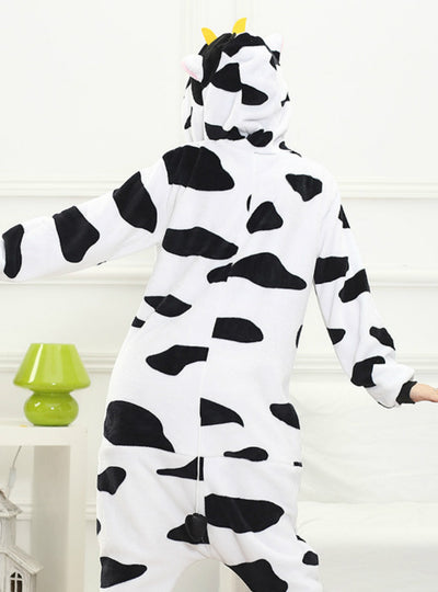 Cow Costume Pajamas Sleepwear Onesie Autumn and Winter 