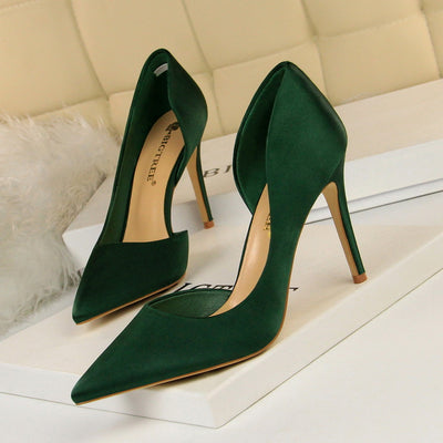 Shallow Mouth Pointed High-heeled Shoes